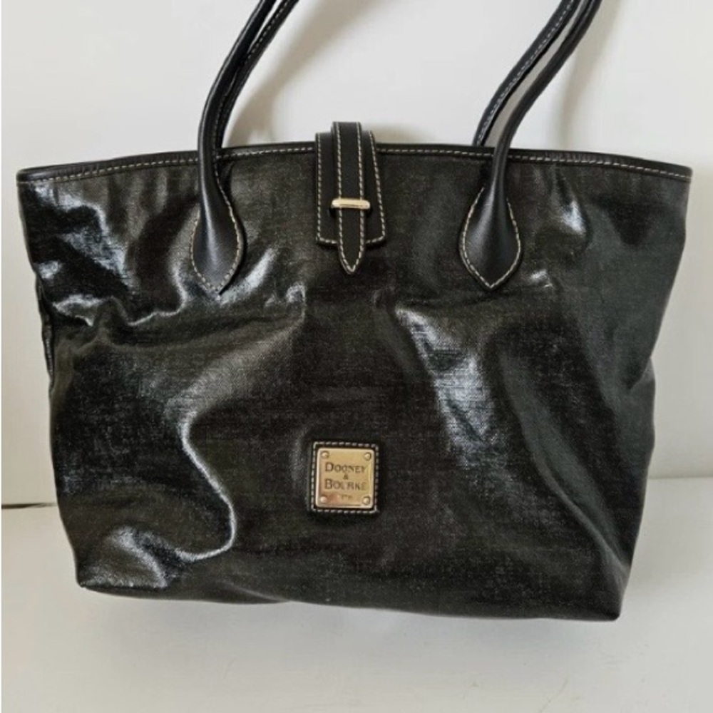 Dooney & Bourke Shiny Black Tote